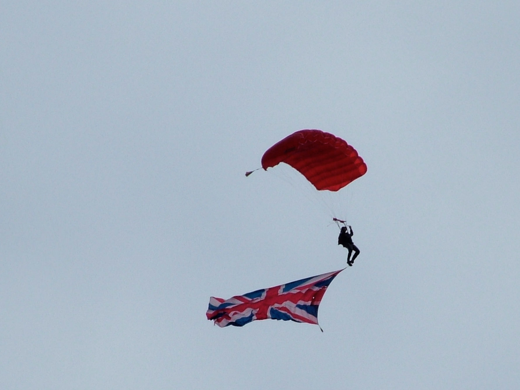 The firemen parachuted in to raise money in 2005