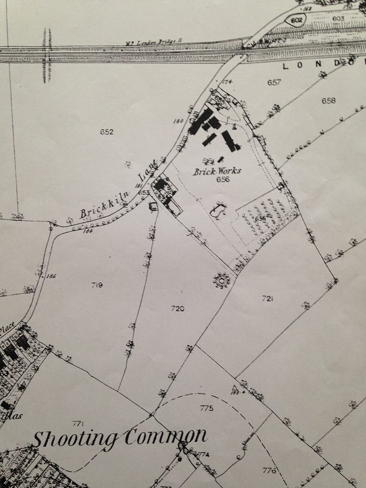 1863 Old Map Brickfield 