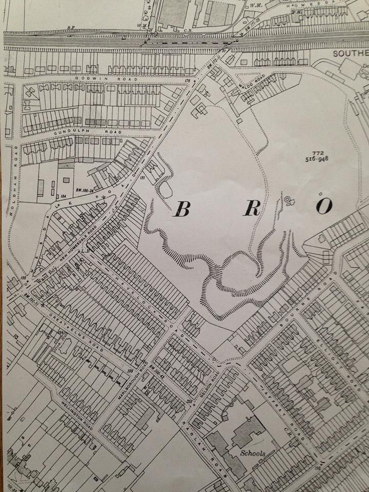 1933 Old Map Brickfield 